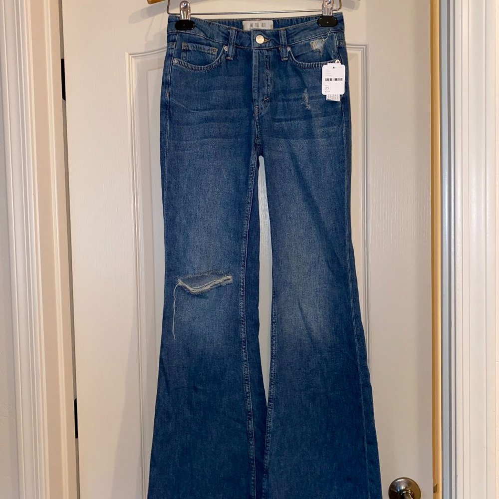 Medium Wash Flared Jeans